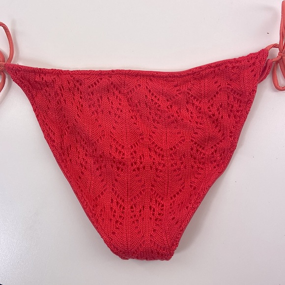 TULAROSA Ever Knitted bikini Bottom in Spicy Coral Size M from REVOLVE - Picture 8 of 8
